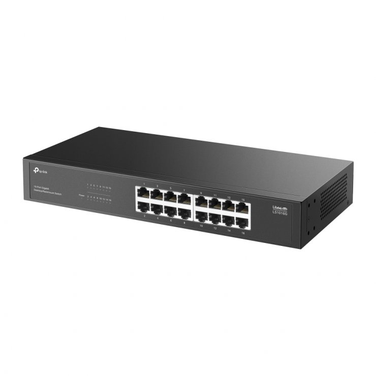 Imagine Switch Desktop/Rackmount 16 porturi Gigabit, TP-LINK LS1016G