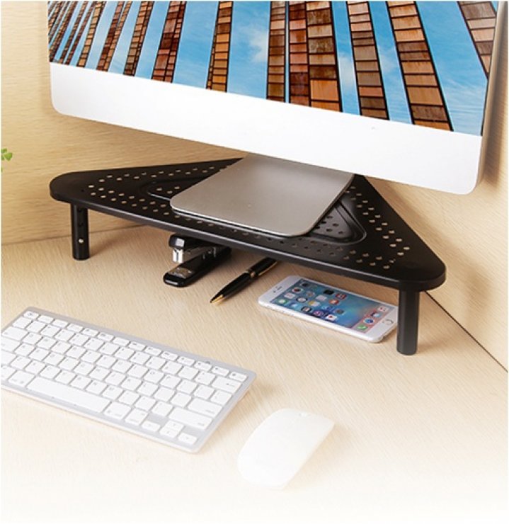 Imagine Stand monitor ajustabil triunghiular Negru, Gembird MS-TABLE-02