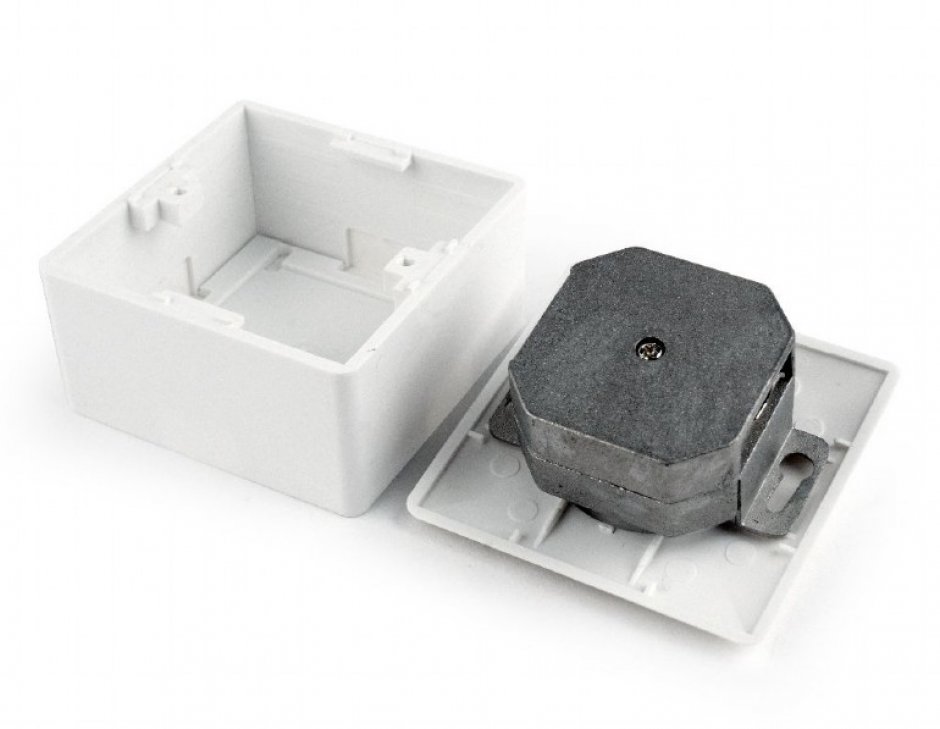 Imagine Priza aplicata RJ45 STP Cat.6 2 porturi Alb, Gembird MWS-2S6-01