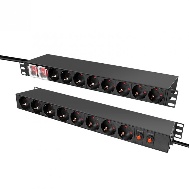 Imagine Prelungitor PDU 19" cu 16 x Schuko 2m, Logilink PDU1601