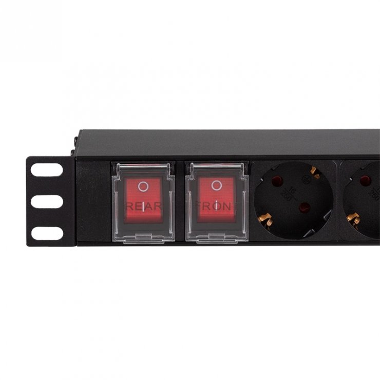 Imagine Prelungitor PDU 19" cu 16 x Schuko 2m, Logilink PDU1601