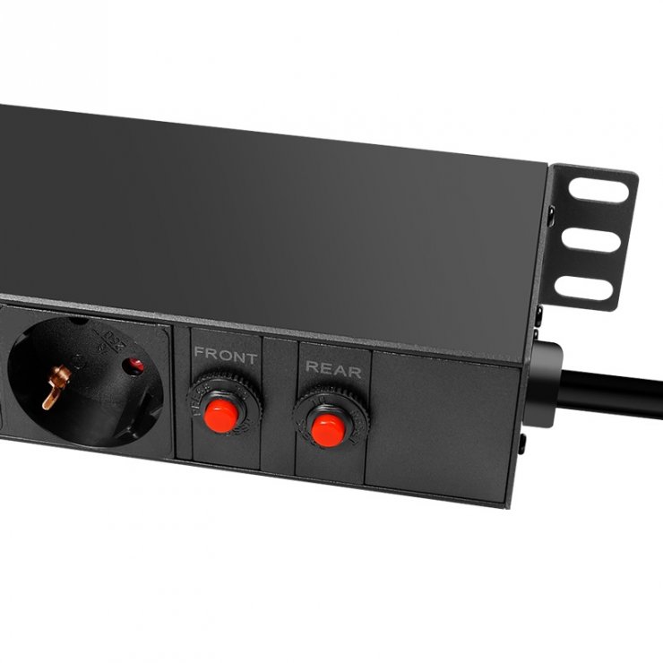 Imagine Prelungitor PDU 19" cu 16 x Schuko 2m, Logilink PDU1601