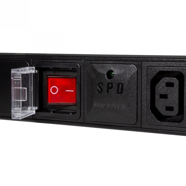 Imagine Prelungitor PDU 19" C14 la 8 x C13, Logilink PDU8A02