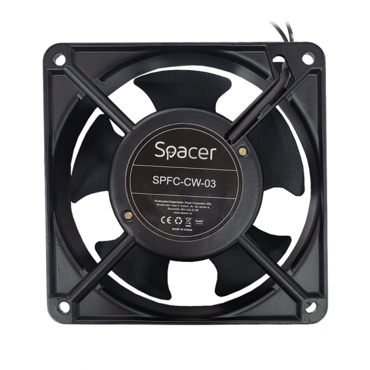 Imagine Ventilator pentru cabinet 19", Spacer SPFC-CW-03
