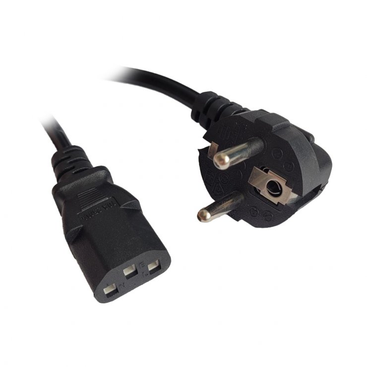 Imagine Cablu alimentare PC Schuko la C13 5m, Spacer SPPW-SCHK-C13-10A-5.0