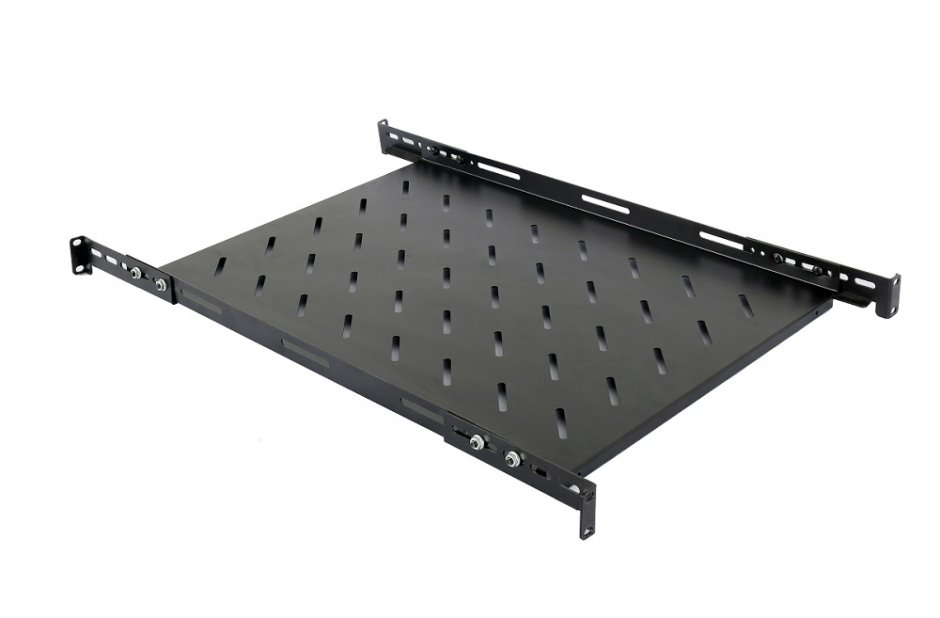 Imagine Raft fix 1U pentru rack 19" adancime 300mm, Spacer SPSF-1U300HE-BK-03