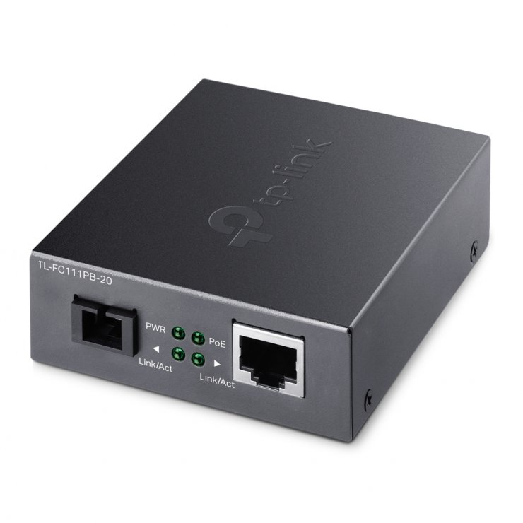 Imagine Media convertor 10/100Mbps WDM cu 1 x PoE, TP-LINK FC111PB-20