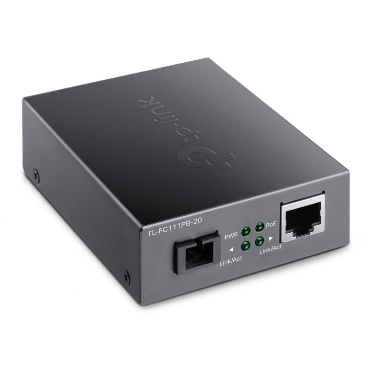 Imagine Media convertor 10/100Mbps WDM cu 1 x PoE, TP-LINK FC111PB-20