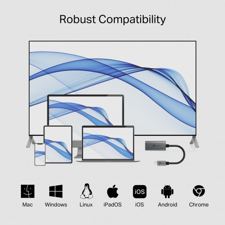 Imagine Adaptor USB type C la HDMI 4K60Hz T-M, TP-LINK UA520C