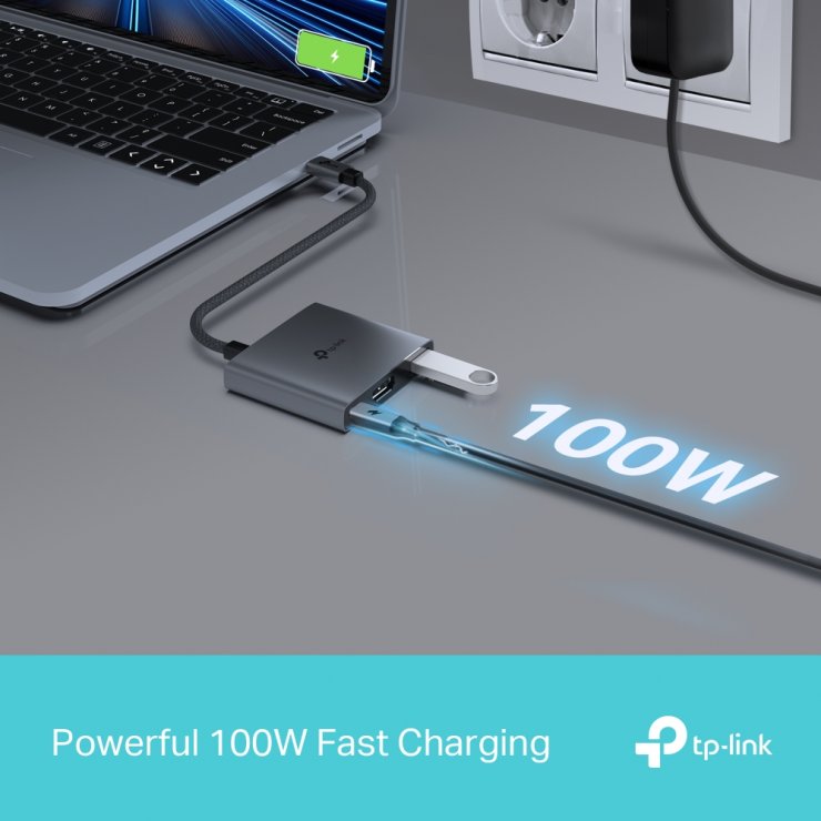 Imagine Docking station USB type C la HDMI 4K60Hz/ 1 x USB-A + PD 100W, TP-LINK UH3020C
