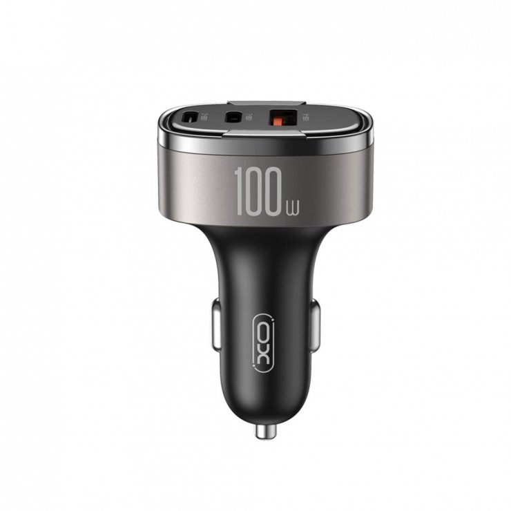 Imagine Incarcator auto USB-A + USB type C + Lightning 100W, XO CC61