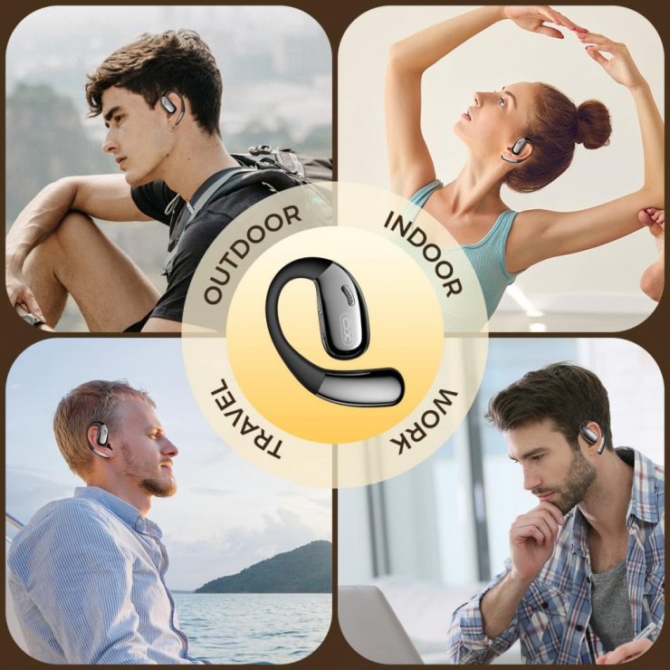 Imagine Casti wireless HF TWS Smart Ai translation Negru, XO G36