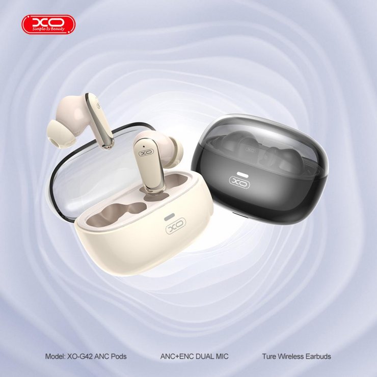 Imagine Casti wireless HF TWS ANC + ENC Dual mic Bej, XO G42