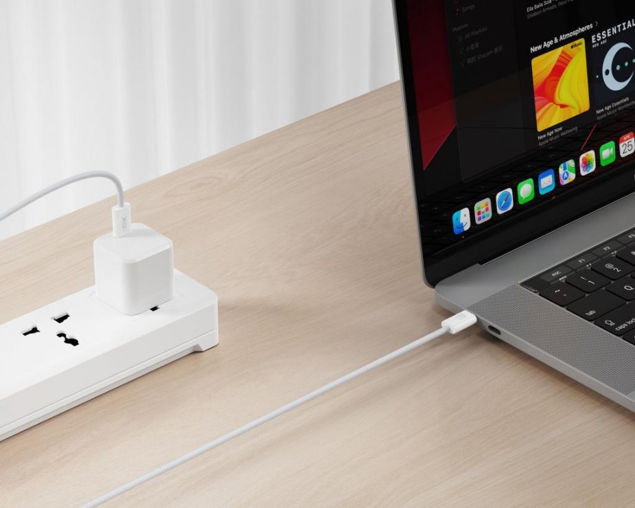 Imagine Cablu USB 2.0 type C la USB type C 60W 1m brodat Alb, XO NB-Q273