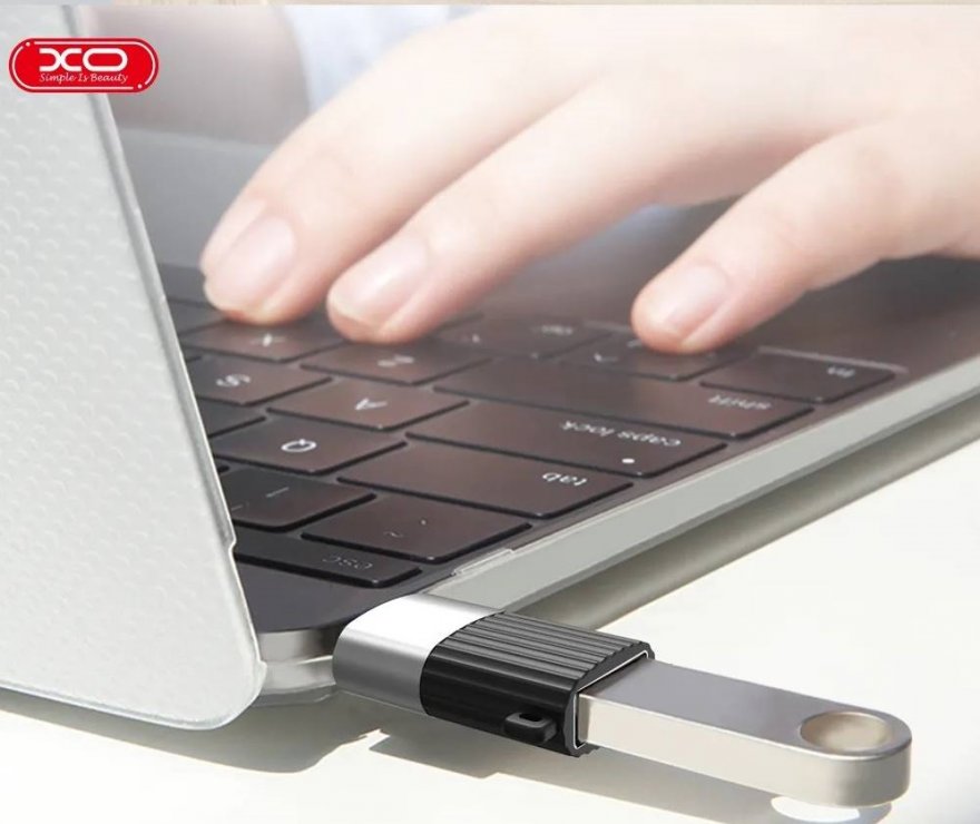 Imagine Adaptor USB 2.0-A la USB type C M-T pentru breloc, XO NB149-F