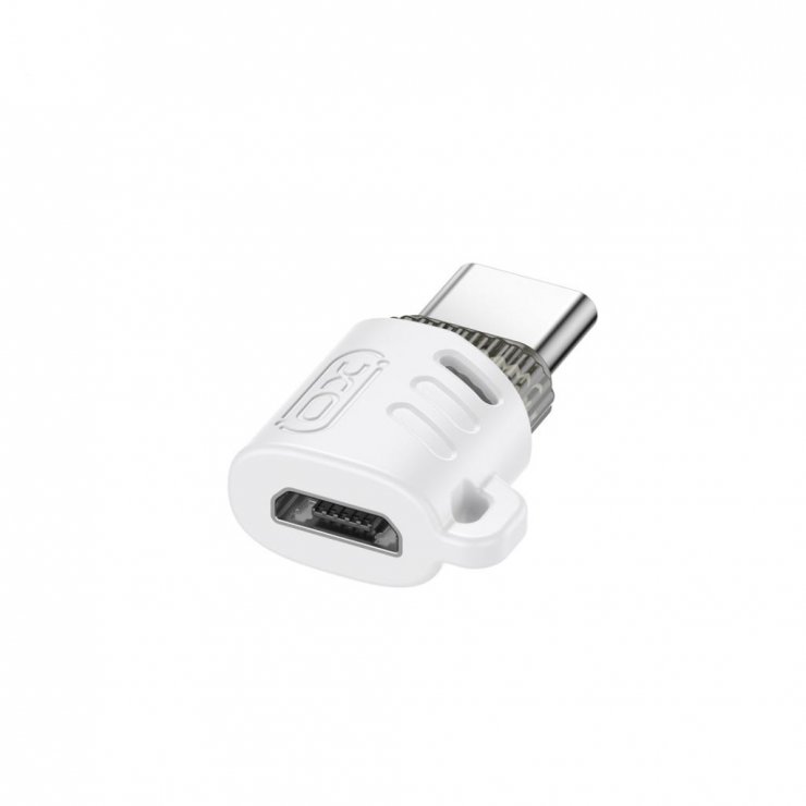 Imagine Adaptor micro USB-B 2.0 la USB type C M-T Alb, XO NB256G