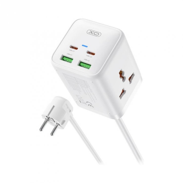 Imagine Incarcator priza 2 x USB-A + 2 x USB type C 1.5m Alb, WL24