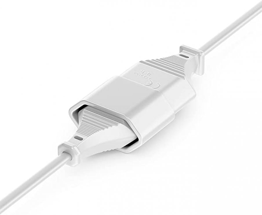 Imagine Cablu prelungitor de alimentare Euro T-M Alb 5m, kpsm5w
