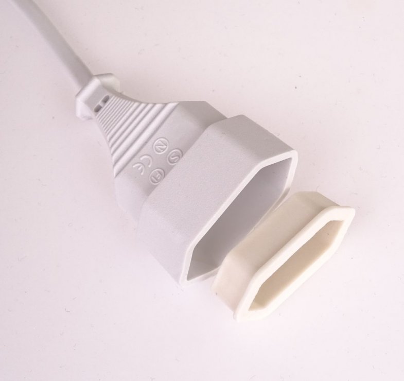 Imagine Cablu prelungitor de alimentare Euro T-M Alb 5m, kpsm5w
