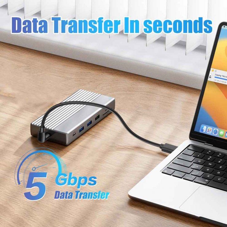 Imagine Cablu USB-A 3.2 la USB type C drept/unghi 2m, ku31cze2bk