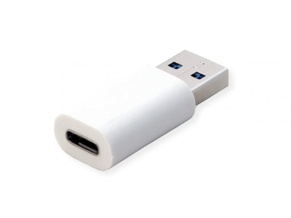 Imagine Adaptor USB-A la USB type C Data Lane Blocker T-M Alb, Value 11.99.8339