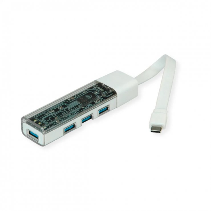 Imagine HUB USB 3.2 Gen1 A+C la 4 x USB-A Alb, Roline 14.02.5062