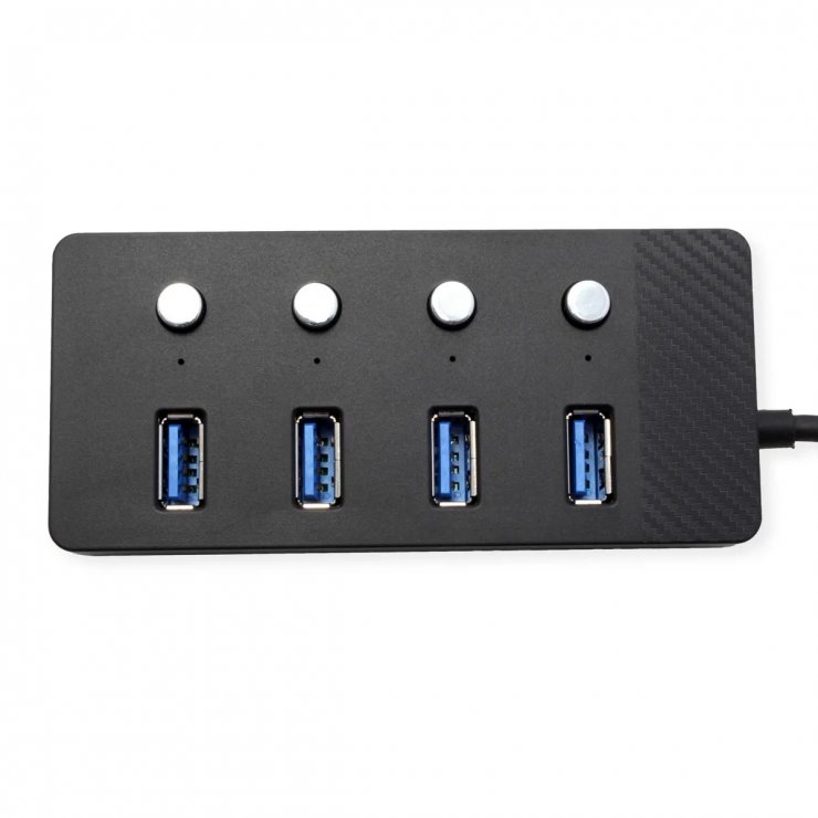 Imagine HUB USB 3.2-A la 4 x USB-A cu switch ON/OFF, Value 14.99.5048