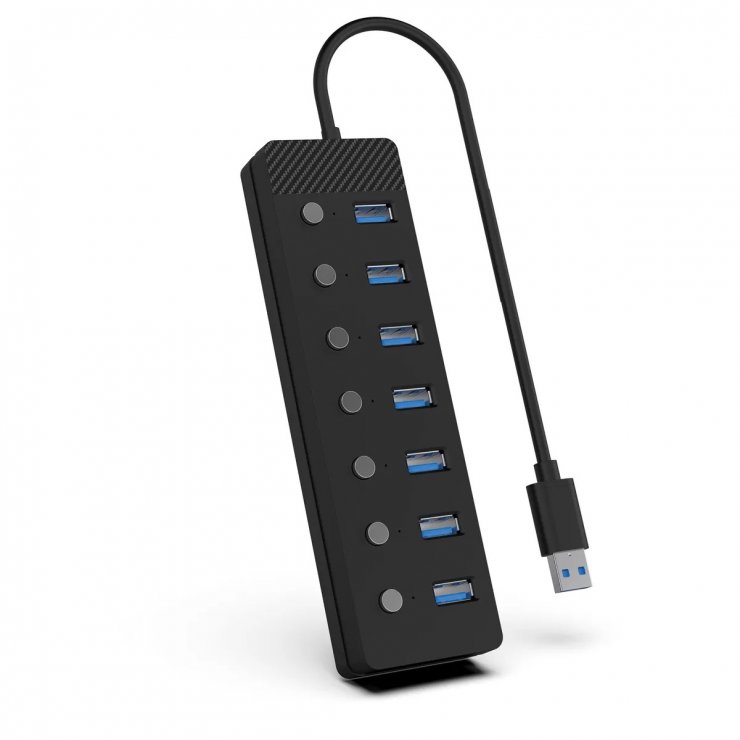 Imagine HUB USB 3.2-A la 7 x USB-A cu switch ON/OFF, Value 14.99.5049-5