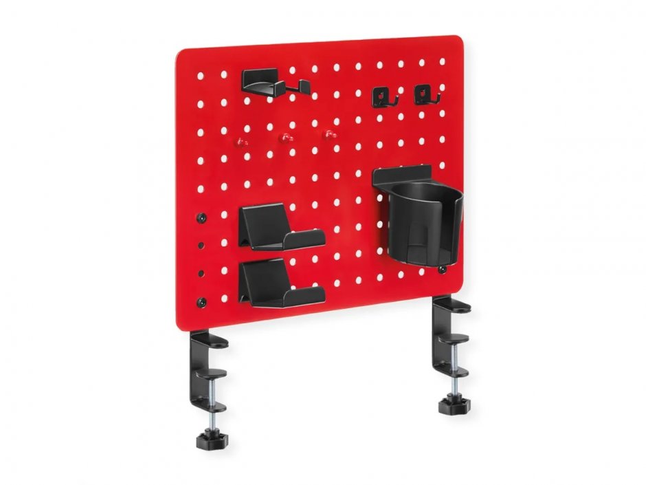 Imagine Panou perforat 420x477mm cu prindere masa Rosu, Value 17.99.0099*
