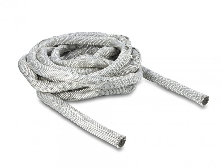 Imagine Plasa cu auto-inchidere pentru organizare cabluri 5mx16mm ecranare EMC, Delock 20993
