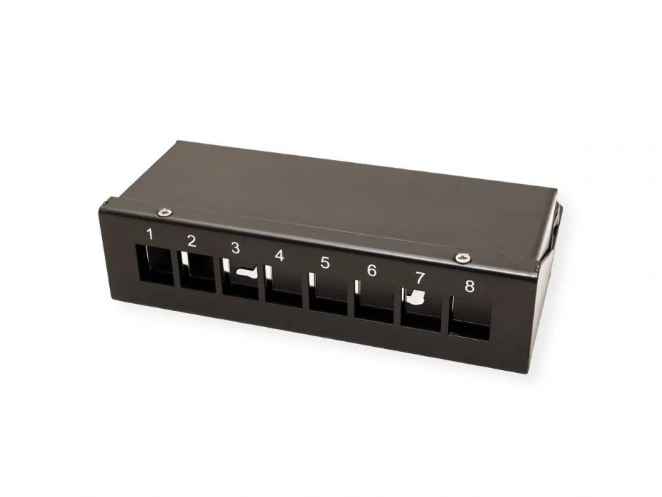 Imagine Carcasa pentru keystone 8 porturi Negru, Value 26.99.0331