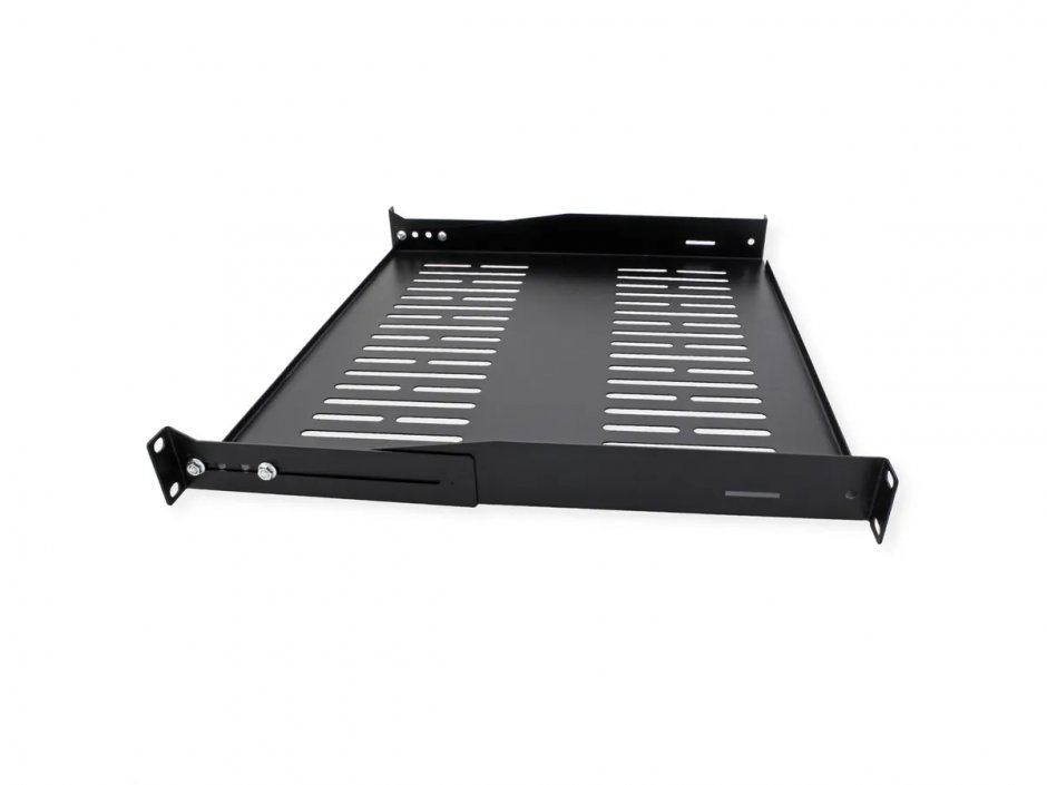 Imagine Sertar fix 440x400mm, max. 25kg 1U pentru cabinet 19" Negru, Value 26.99.0430