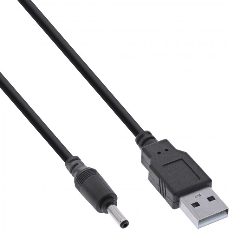 Imagine Cablu alimentare USB la DC 3.5x1.35mm 2m, InLine IL26806B