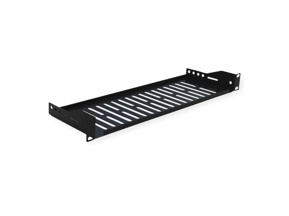 Imagine Sertar fix 440x150mm, max. 10kg 1U pentru cabinet 19" Negru, Value 26.99.0427