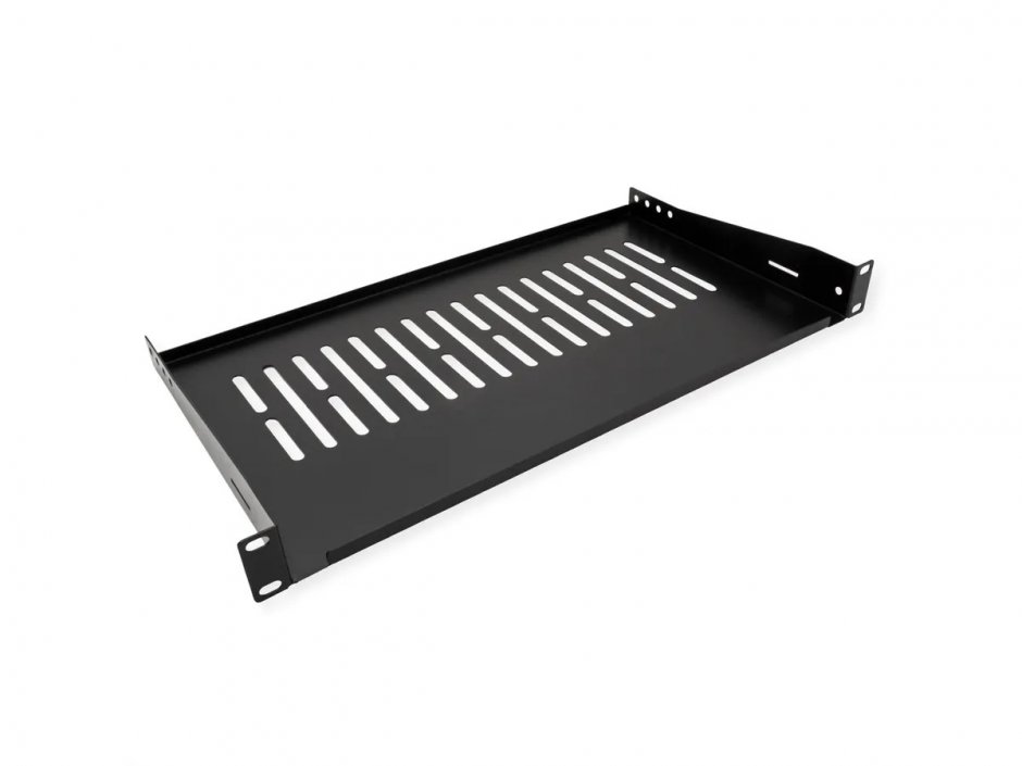 Imagine Sertar fix 440x250mm, max. 10kg 1U pentru cabinet 19" Negru, Value 26.99.0428