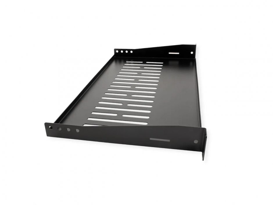 Imagine Sertar fix 440x250mm, max. 10kg 1U pentru cabinet 19" Negru, Value 26.99.0428