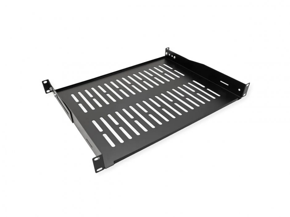 Imagine Sertar fix 440x350mm, max. 25kg 1U pentru cabinet 19" Negru, Value 26.99.0429