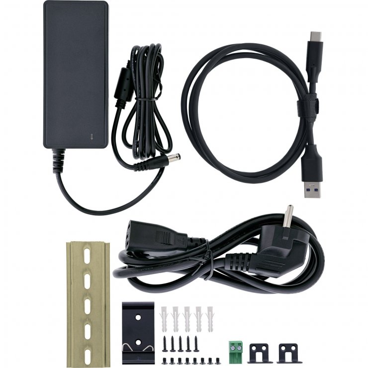 Imagine HUB industrial cu 10 x USB 3.1 type C + alimentare, InLine IL35396F