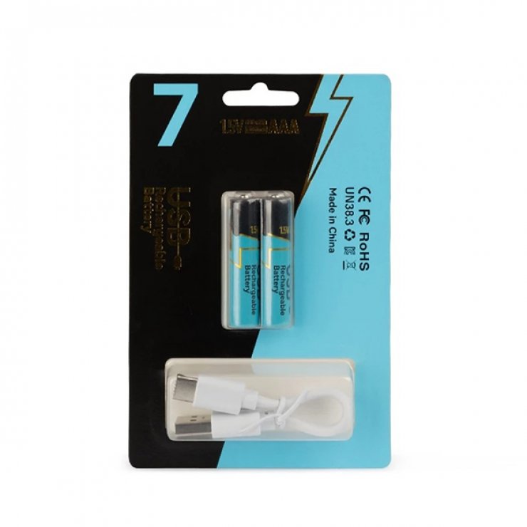 Imagine Set 2 buc acumulatori AAA 1.5V 660mWh incarcare USB type C