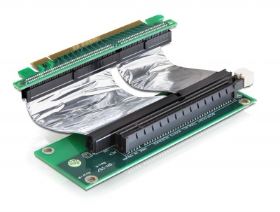 Imagine Placa PCI Express x16 cu cablu flexibil, insertie dreapta, Delock 41800