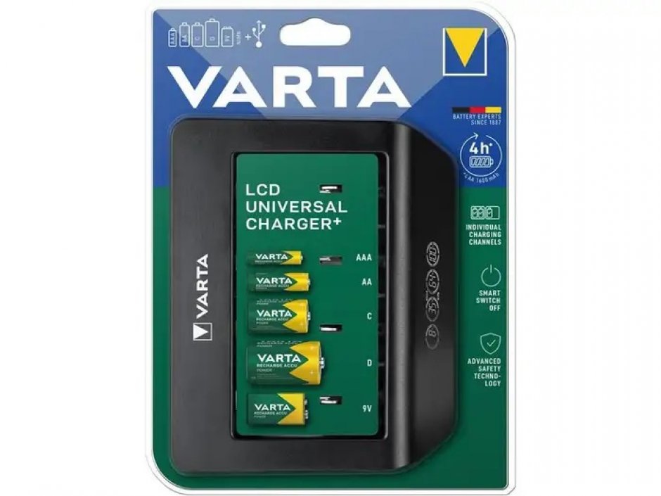 Imagine Incarcator acumulatori LCD Universal, Varta 57688