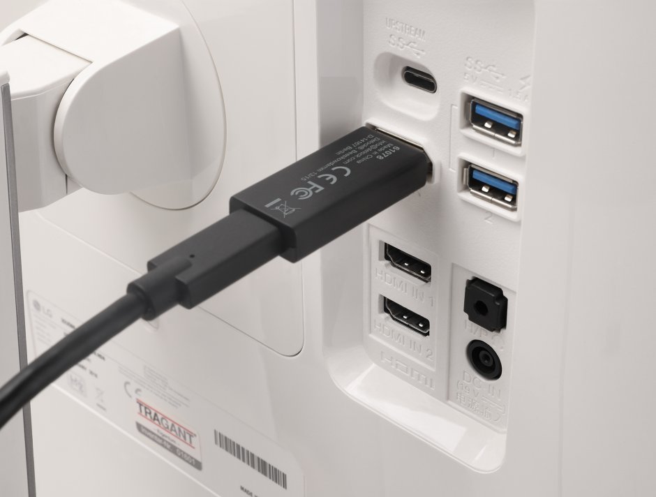 Imagine Adaptor USB Type C la DisplayPort M-T 8K60Hz cu HDR/HDCP, Delock 61078