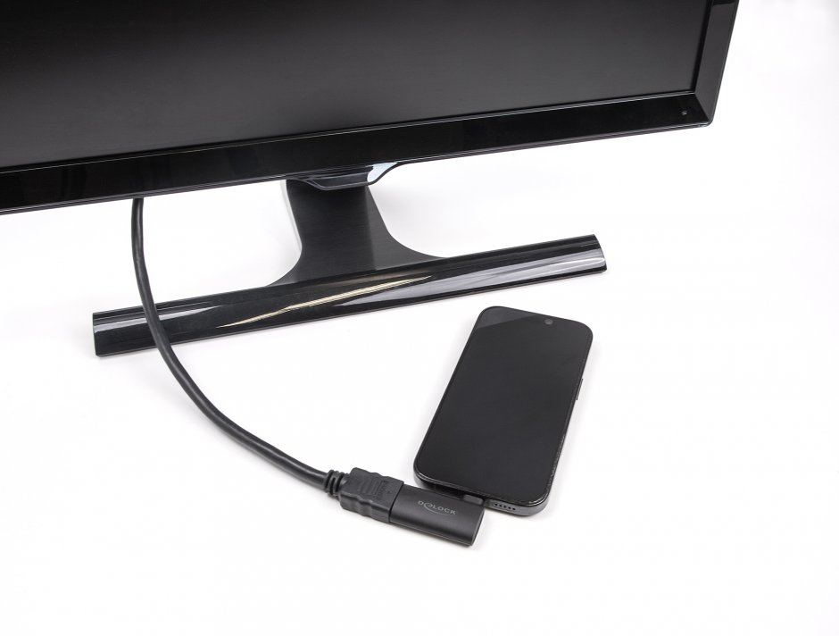 Imagine Adaptor USB type C la HDMI 4K60Hz T-M unghi 90 grade, Delock 64289