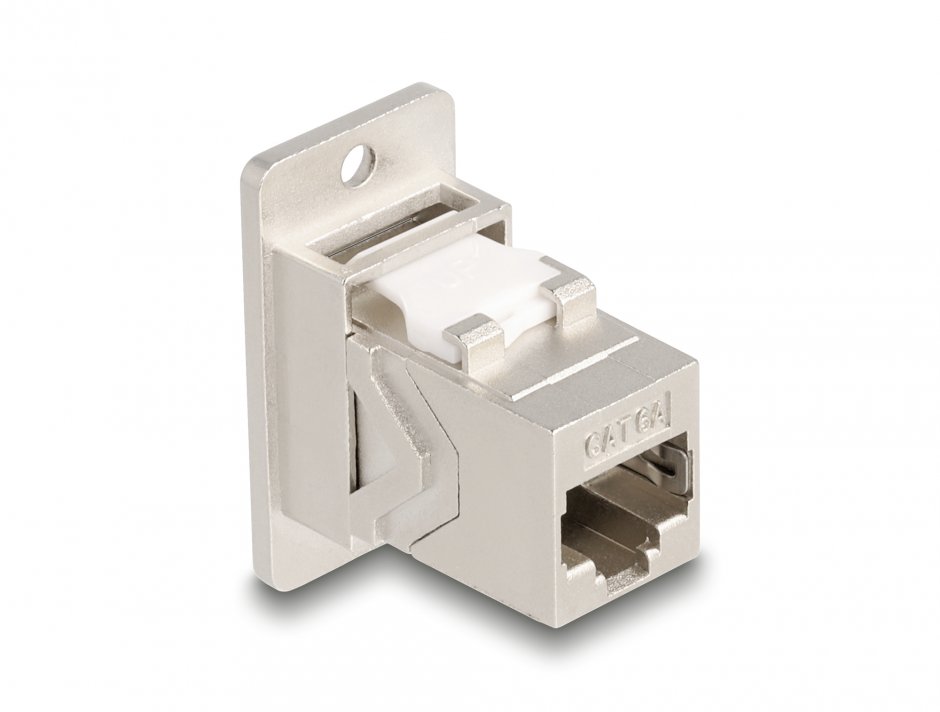 Imagine Modul montare panou RJ45 Cat.6A M-M Metalic, Delock 67163