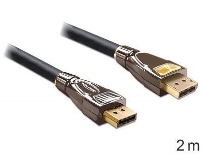 Imagine Cablu DisplayPort T-T ecranat 2M, Delock 83398