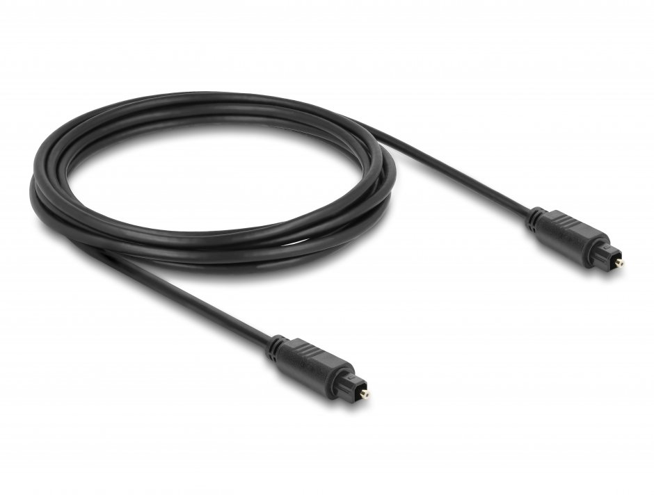 Imagine Cablu audio optic Toslink 3m negru, Delock 90926