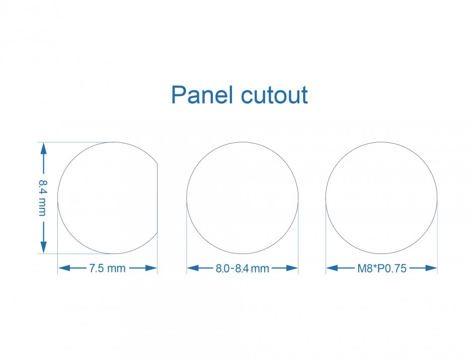 Imagine Adaptor cu filet DC 5.5 x 2.5 mm M-M, Delock 90940