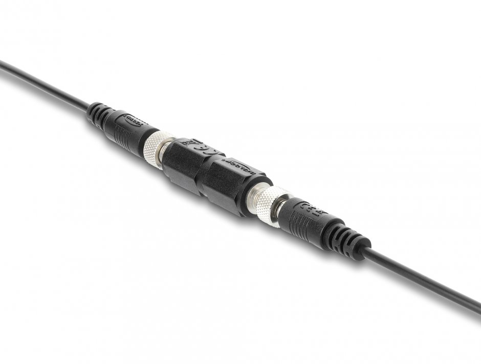 Imagine Adaptor cu filet DC 5.5 x 2.1 mm M-M, Delock 90941