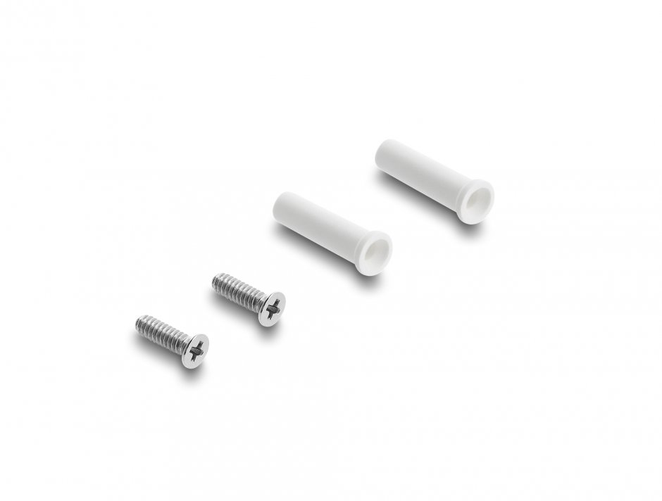Imagine Modul fibra optica LC Duplex M-M montare panou Alb/albastru, Delock 91096