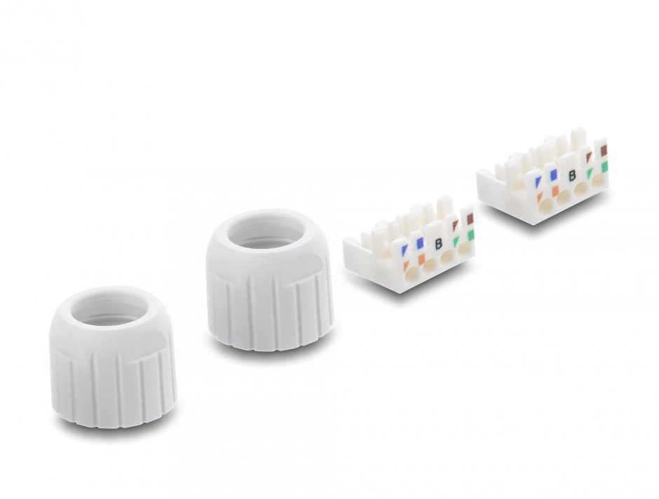 Imagine Cupla de retea RJ45 LSA Cat.6A tool-free, Delock 91126